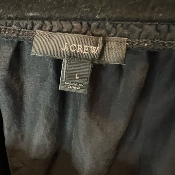J Crew Smocked Top Large crop top - Picture 2 of 4
